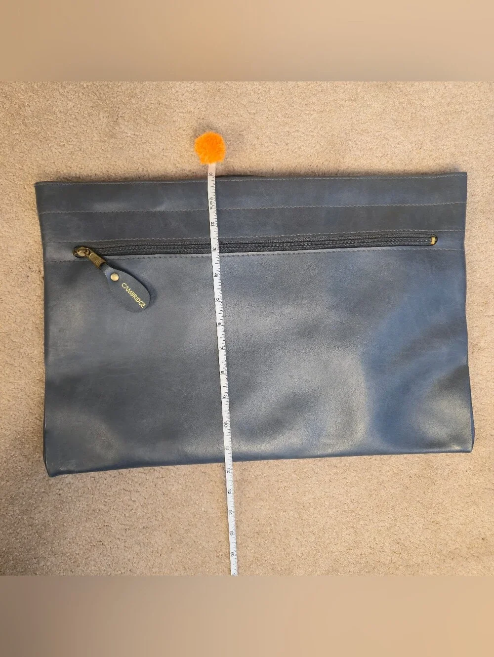 Cambridge Gray Portfolio   Side Zipper Pocket ,Retractable Handles
